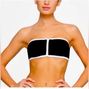 Skims zip up‎ bandeau swim top